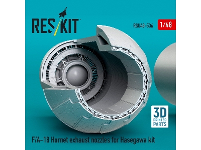 F/A-18 Hornet - Exhaust Nozzles (3d-printed / For Hasegawa Kits) - image 3
