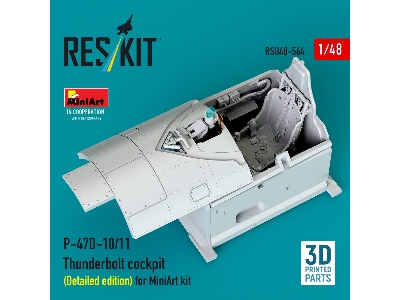 Republic P-47 D-10/11 Thunderbolt - Cockpit Detailed Edition (3d-printed / For Miniart Kits) - image 1
