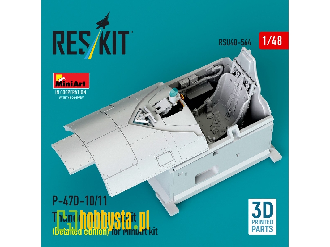 Republic P-47 D-10/11 Thunderbolt - Cockpit Detailed Edition (3d-printed / For Miniart Kits) - image 1