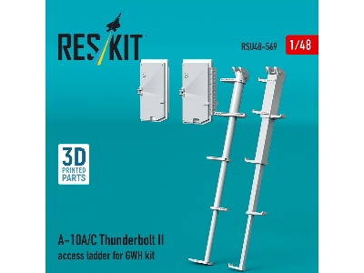 Fairchild A-10 A/C Thunderbolt Ii - Access Ladder (3d-printed / For Gwh Kits) - image 2