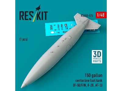 Northrop F-5 E / F / N / F-20 And At-3 - 150 Gallon Centerline Fuel Tank (1 Piece / 3d-printed) - image 2
