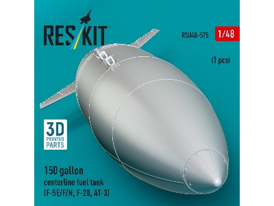 Northrop F-5 E / F / N / F-20 And At-3 - 150 Gallon Centerline Fuel Tank (1 Piece / 3d-printed) - image 3
