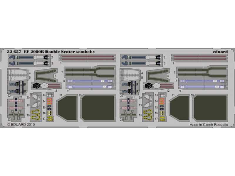 EF 2000 Two-seater seatbelts 1/32 - Trumpeter - image 1