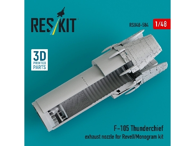 Republic F-105 Thunderchief - Exhaust Nozzle (3d-printed / For Revell And Monogram Kits) - image 3