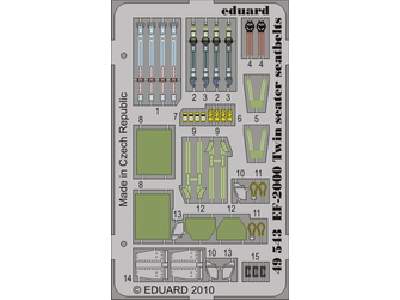 EF-2000 Two-seater seatbelts 1/48 - Revell - image 1