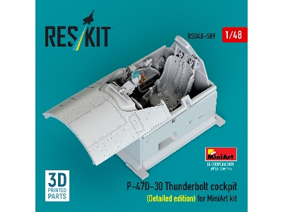 Republic P-47 D-30 Thunderbolt - Cockpit Detailed Edition (3d-printed / For Miniart Kits) - image 1