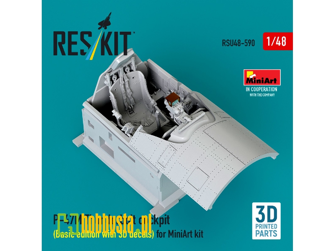 Republic P-47 M Thunderbolt - Cockpit Basic Edition With 3d Decals (3d-printed / For Miniart Kits) - image 1