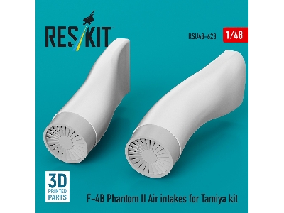 F-4 B Phantom Ii - Air Intakes (3d-printed / For Tamiya Kits) - image 1