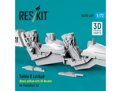 Dassault Rafale B - Cockpit Basic Edition With 3d Decals (3d-printed / For Hobby Boss Kits) - image 2