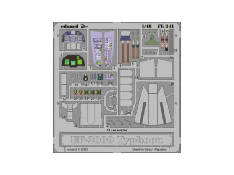 EF-2000 Typhoon Single Seater 1/48 - Italeri - image 1