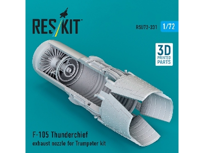 Republic F-105 Thunderchief - Exhaust Nozzle (3d-printed / For Trumpeter Kits) - image 1