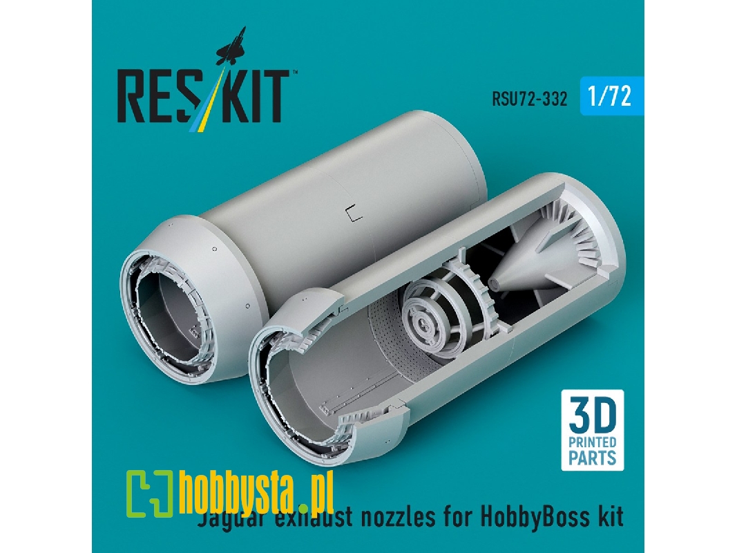 Sepecat Jaguar - Exhaust Nozzle (3d-printed / For Hobby Boss Kits) - image 1