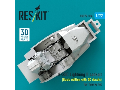 F-35 C Lightning Ii - Cockpit Basic Edition With 3d Decals (3d-printed / For Tamiya Kits) - image 2