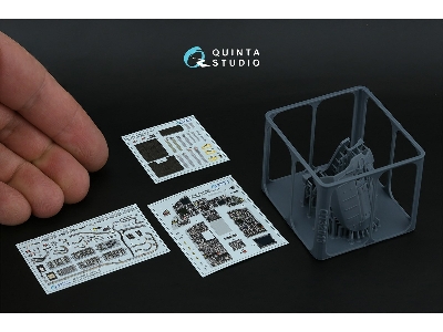 Mcdonnell Douglas F-15 C Pad-upgraded - 3d-printed & Coloured Interior On Decal Paper With 3d-printed Resin Parts (For Tamiya Ki