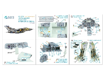 Tornado Ecr German - 3d-printed & Coloured Interior On Decal Paper With 3d-printed Resin Parts (For Revell Kits) - image 3