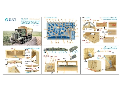 Voroshilovets Tractor - 3d-printed & Coloured Interior On Decal Paper With 3d-printed Resin Parts (For Trumpeter Kits) - image 5