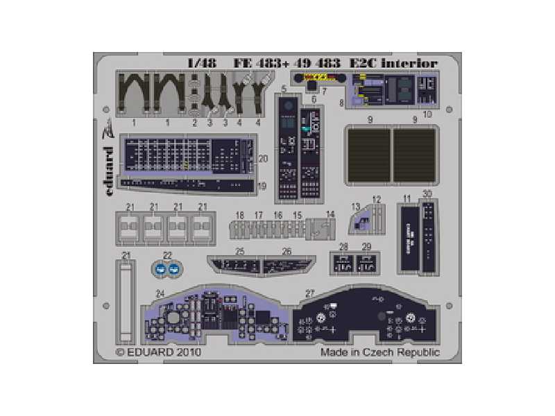 E-2C interior S. A. 1/48 - Kinetic - - image 1