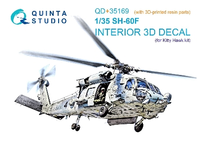 Sikorsky Sh-60 F Seahawk - 3d-printed & Coloured Interior With 3d-printed Resin Parts (For Kitty Hawk Kits) - image 1