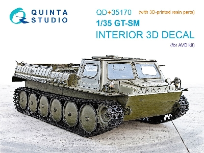 Gt-sm - 3d-printed & Coloured Interior With 3d-printed Resin Parts (For Avd Kits) - image 1