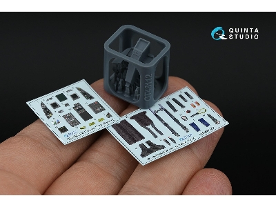Dassault Rafale C/M - 3d-printed & Coloured Interior With 3d-printed Resin Parts (For Revell Kits) - image 2