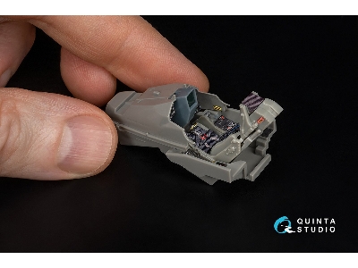 Dassault Rafale C/M - 3d-printed & Coloured Interior With 3d-printed Resin Parts (For Revell Kits) - image 9