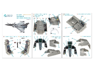 Dassault Rafale B - 3d-printed & Coloured Interior With 3d-printed Resin Parts (For Revell Kits) - image 10