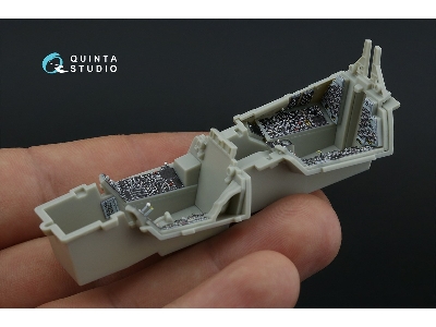 Grumman F-14 B Tomcat - 3d-printed & Coloured Interior On Decal Paper With 3d-printed Resin Part (For Tamiya F-14 D Kit) - image