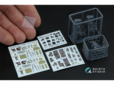 Grumman F-14 B Tomcat - 3d-printed & Coloured Interior On Decal Paper With 3d-printed Resin Part (For Tamiya F-14 D Kit) - image