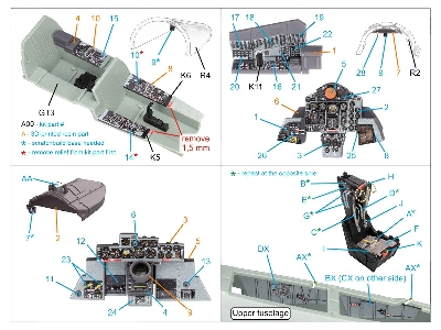F-4 C Phantom Ii - 3d-printed & Coloured Interior On Decal Paper With 3d-printed Resin Part (For Academy Kits) - image 2