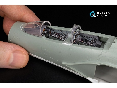 F-4 C Phantom Ii - 3d-printed & Coloured Interior On Decal Paper With 3d-printed Resin Part (For Academy Kits) - image 4