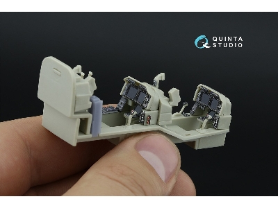 Bell Ah-1 Z Zulu Cobra/Viper - 3d-printed & Coloured Interior On Decal Paper With 3d-printed Resin Parts (For Kitty Hawk Kits) -