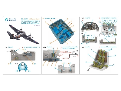 Bristol Beaufighter Nf.Mk.Vi - 3d-printed & Coloured Interior On Decal Paper With 3d-printed Resin Part (For Tamiya Kits) - imag