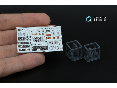 Apa-5d - 3d-printed & Coloured Interior On Decal Paper With 3d-printed Resin Part (For Kitty Hawk And Zimi Model Kits) - image 1