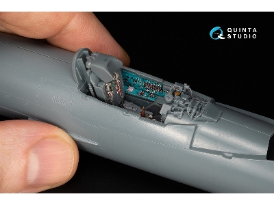 Mig-21 Mf Fishbed-j (Moscow Plant) - 3d-printed & Coloured Interior On Decal Paper With 3d-printed Resin Parts (For Eduard Kits)