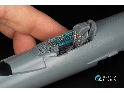 Mig-21 Mf Fishbed-j (Moscow Plant) - 3d-printed & Coloured Interior On Decal Paper With 3d-printed Resin Parts (For Eduard Kits)