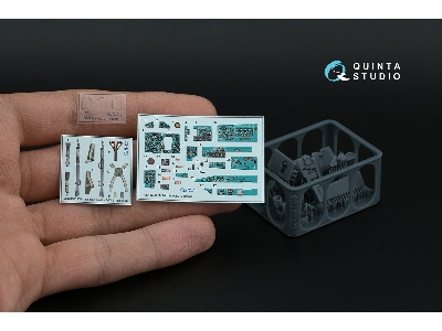 Mig-21 Bis Early Fishbed-l - 3d-printed & Coloured Interior On Decal Paper With 3d-printed Resin Parts (For Eduard Kits) - image