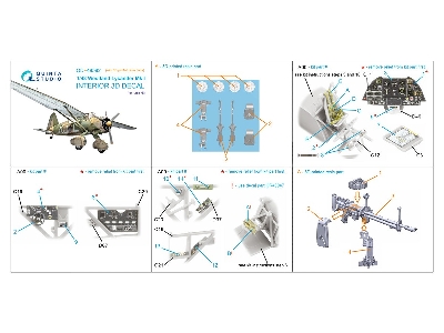 Westland Lysander Mk.I - 3d-printed & Coloured Interior On Decal Paper With 3d-printed Resin Parts (For Airfix Kits) - image 2