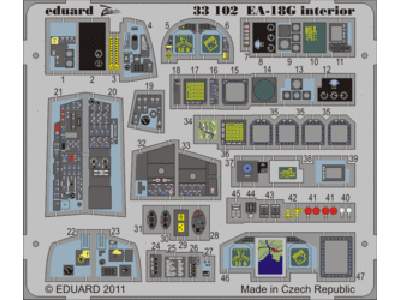 EA-18G interior S. A. 1/32 - Trumpeter - image 1