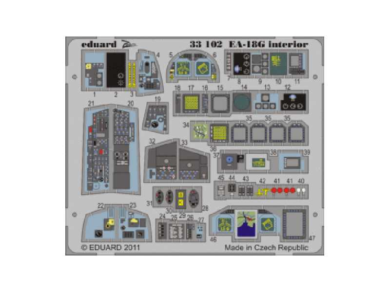 EA-18G interior S. A. 1/32 - Trumpeter - image 1