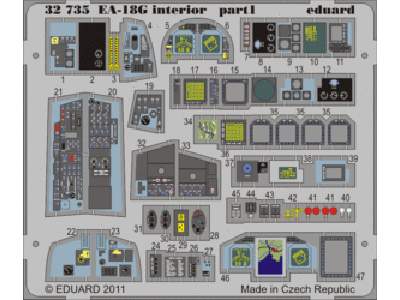EA-18G interior S. A. 1/32 - Trumpeter - image 1