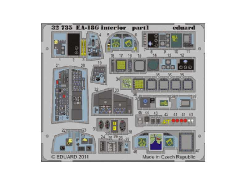 EA-18G interior S. A. 1/32 - Trumpeter - image 1