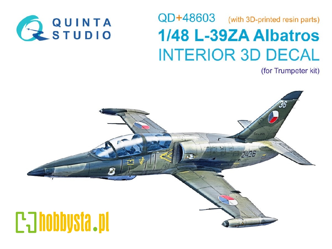 Aero L-39 Za - 3d-printed & Coloured Interior With 3d-printed Resin Parts (For Trumpeter Kits) - image 1