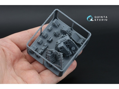 Fairey Barracuda Gunner Station - 3d-printed & Coloured Interior On Decal Paper With 3d-printed Resin Parts (For Trumpeter Kits)