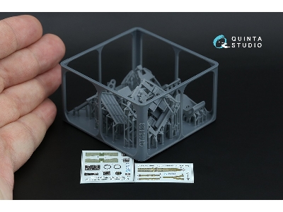 Fairey Barracuda Observer Station - 3d-printed & Coloured Interior On Decal Paper With 3d-printed Resin Parts (For Trumpeter Kit