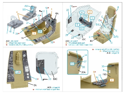 Kamov Ka-50 (Black Panels) - 3d-printed & Coloured Interior With 3d-printed Resin Parts (For Italeri Kits) - image 3