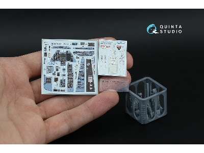 Kamov Ka-50 (Blue-grey Panels) - 3d-printed & Coloured Interior With 3d-printed Resin Parts (For Italeri Kits) - image 2