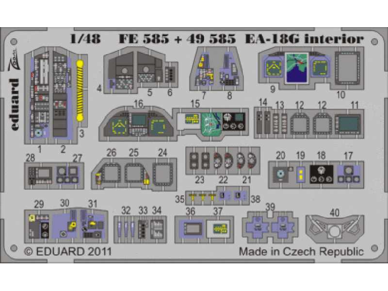 EA-18G interior S. A. 1/48 - Hasegawa - - image 1