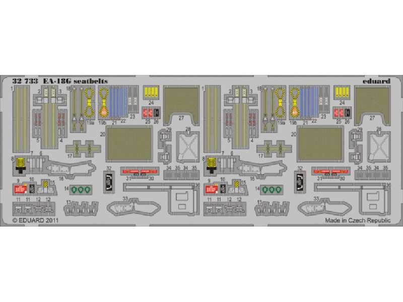 EA-18G seatbelts 1/32 - Trumpeter - image 1