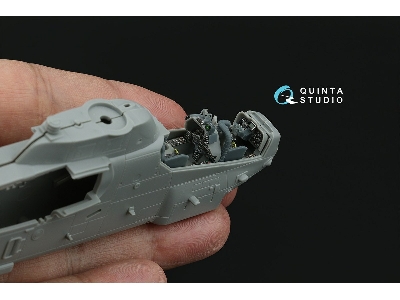 Bell Ah-1 W - 3d-printed & Coloured Interior On Decal Paper (For Dream Model Kits) - image 3