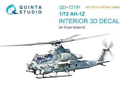 Bell Ah-1 Z - 3d-printed & Coloured Interior On Decal Paper (For Dream Model Kits) - image 2